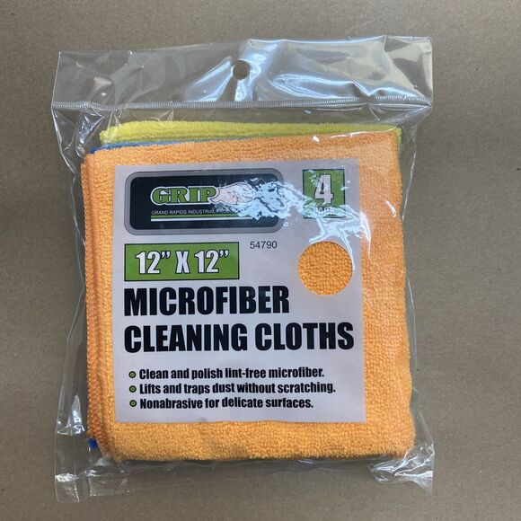 GRIP Other - Grip 12 by 12 inch microfiber cleaning clothes lot of 4
